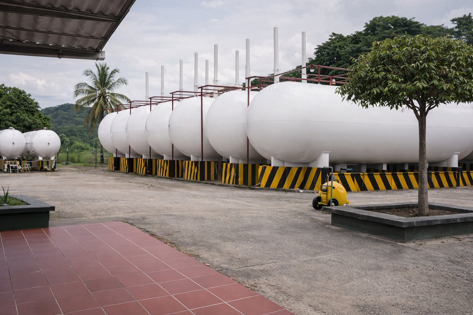 Batería de tanques GLP monitoreados